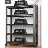 FONTOI Metal Storage Shelves, Adjustable Heavy Duty Shelving Unit, Standing Storage Rack Shelf Organizer - 3 of 4