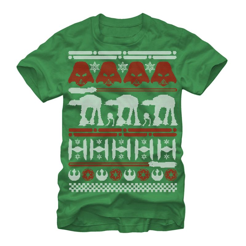 Men's Star Wars Ugly Christmas Sweater T-Shirt, 1 of 5