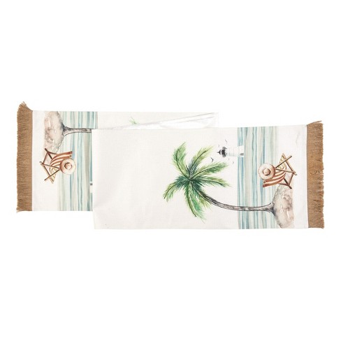 C&F Home 13" x 72" Life Is Better At The Beach Embroidered Table Runner - image 1 of 3