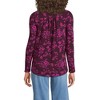 Lands' End Women's Long Sleeve Lightweight Jersey Notch Neck Tunic Top - 2 of 3