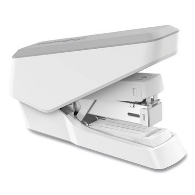 Fellowes LX860 EasyPress Half Strip Stapler, 40 Sheet Capacity, Gray/White