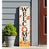 HomeRoots 36" Off White Orange And Black Solid Wood Porch Sign - 2 of 4