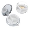 Unique Bargains 3 Grid Round Pattern Design Pill Case 1 Pc - 3 of 4