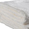 HomeRoots White Cotton 36" X 72" Quick Dry Terry Cloth Bath Sheet - 3 of 3