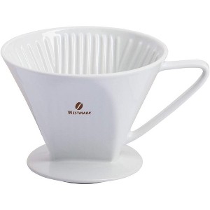 Westmark Coffee Filter Brasilia 4 Cups - Handcrafted Aromatic Brew, White Porcelain - 1 of 4