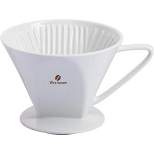 Westmark Coffee Filter Brasilia 4 Cups - Handcrafted Aromatic Brew, White Porcelain