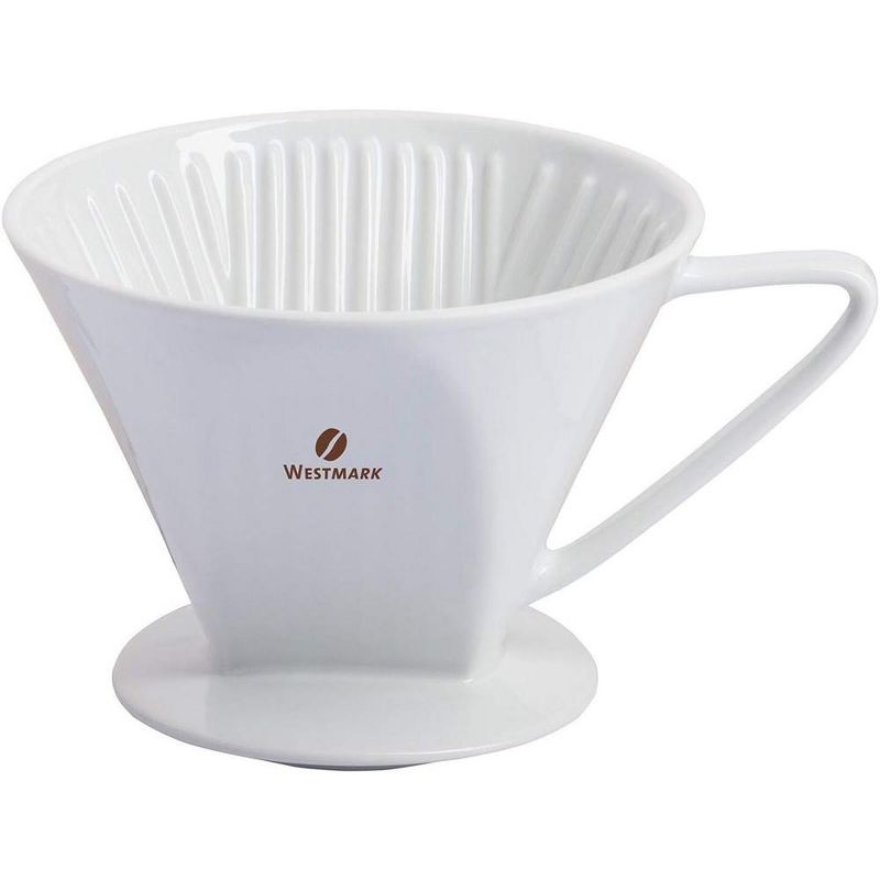 Westmark Coffee Filter Brasilia 4 Cups - Handcrafted Aromatic Brew, White Porcelain, 1 of 9