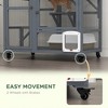 LOVMOR Indoor Cat Enclosure on Wheels - 2 of 4