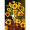 1000 Piece Jigsaw Puzzle, Sunflowers in a Peacock Vase, Christopher Pierce, Flower and plants Puzzle, Painting Puzzle, Castorland C-103843-2 - 2 of 4