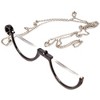 Calabria 2945R Monocle Fold Reading Glasses&Silver Chain Necklace - 2 of 4