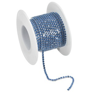 Unique Bargains DIY Bag Clothing Decoration Crystal Rhinestone Sew on Close Claw Chain Trim - 1 of 4