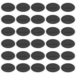 Unique Bargains Rubber Silicone Black Coasters - 1 of 4