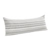 Sweet Jojo Designs Body Pillow Cover (Pillow Not Included) 54in.x20in. Boho Geometric Jacquard Grey Ivory Black White - 2 of 4