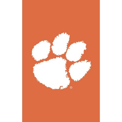 Evergreen Clemson University House Applique Flag- 28 x 44 Inches Indoor Outdoor Sports Decor