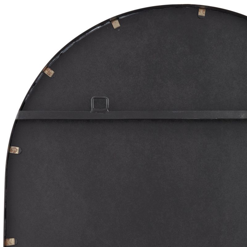 Uttermost Rapido Oval Vanity Decorative Wall Mirror Modern Matte Black Iron Frame 24" Wide for Bathroom Bedroom Living Room Home Office House Entryway, 4 of 8