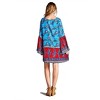 Women's Paisley Bell Sleeve Dress - Velzera - 4 of 4