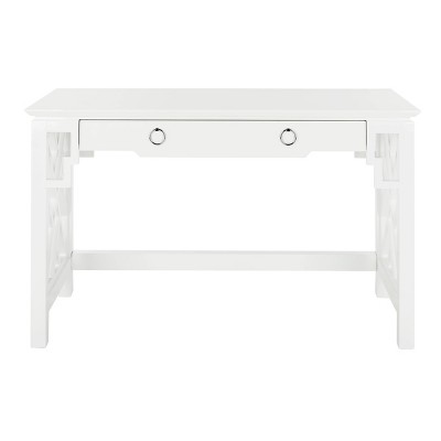 Oren Lacquer Desk White Safavieh - Safavieh