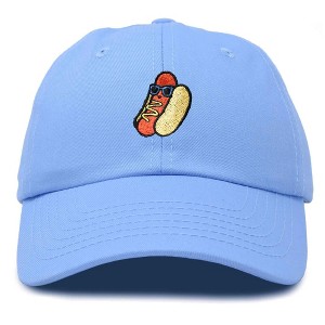 Dalix Hot Dog Embroidered Cap Cotton Baseball Summer Cool Dad Hat Mens - 1 of 4