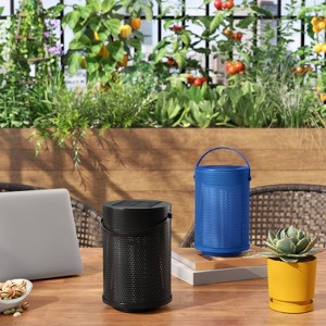Mesh Solar and Rechargeable USB LED Outdoor Lantern - Room Essentials™ - 1 of 4