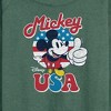 Women's - Disney - Americana Lightweight French Terry Wide Neck Long Sleeve Shirt - 2 of 4
