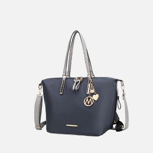 MKF Collection Layla Solid Tote Bag Convertible Backpack by Mia k - 1 of 4