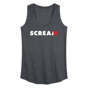 Women's - Scream - Red and White Logo Graphic Racerback Tank - 1 of 4