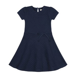 girls navy blue dress Sleeveless Short with 3D flowers Flower Girl Dress Tip Top 7027 2 / Navy The short multitiered tulle skirt completed this sweet look SHEIN Tween Girl Elegant Modest