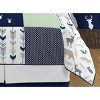Sweet Jojo Designs Full/Queen Comforter Bedding Set Woodsy Blue, Green and Grey 3 pc - 4 of 4
