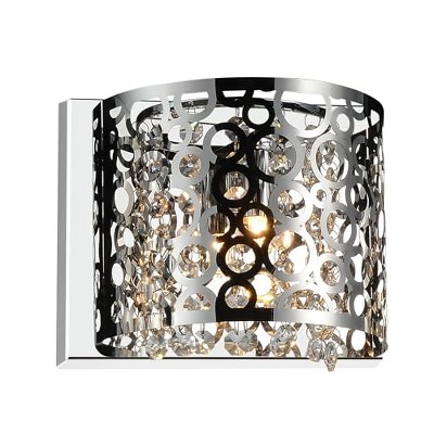CWI Lighting Bubbles 1 Light Bathroom Sconce With Chrome Finish