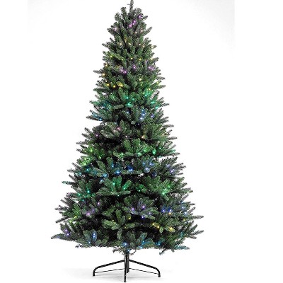 Twinkly TWT400STP-BUS Quick Set Up 6 Foot App Controlled Indoor Pre Lit Christmas Tree with 400 Multicolor LED String Lights with Timer Function