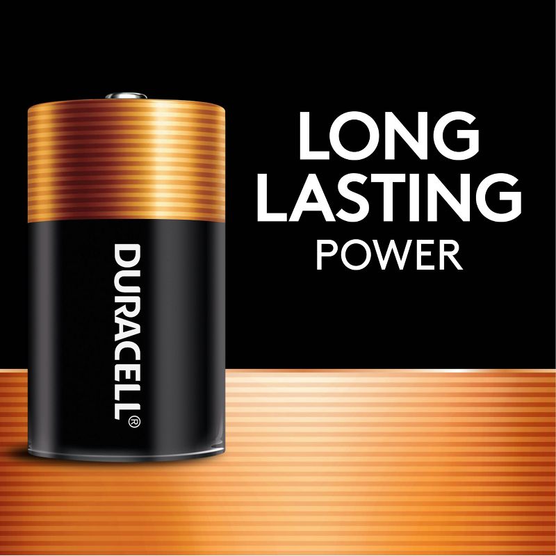 Duracell Coppertop D Batteries - Alkaline Battery, 3 of 8