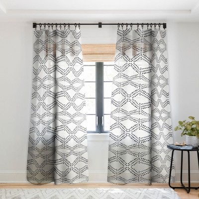 Alison Janssen Cleo Boho Diamond Single Panel Sheer Window Curtain - Society6