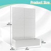 TOAOTBNBO Outdoor Planter Box with Square-Hole Trellis, Metal Raised Garden Bed for Climbing Plants, Galvanized Garden Box with Drainage Holes - 3 of 4