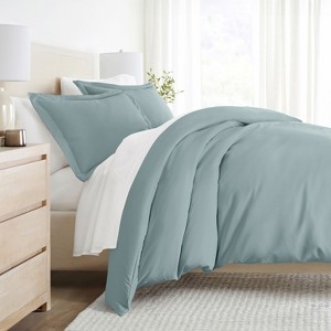 3 Piece Duvet Cover & Shams Set - Soft and Breathable, Double Brushed Microfiber, Wrinkle Free - Becky Cameron - 1 of 4