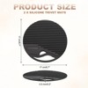 Unique Bargains Round Heat Resistant Non-Slip Silicone Trivet Mat for Pots Coasters 2 Pcs - 2 of 3