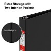 Staples Standard 1 1/2" 3-Ring Non-View Binder Black (26412-CC) 55356/26412 - 3 of 4
