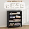 Dresser for Bedroom, Chest of Dressers Tall Dresser for Closet with Drawers Chest with Clothes Storage Cabinet, Drawer Organizer for Living Room - 3 of 4