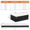 Gulches Tri-Fold Memory Foam Mattress Portable for Camping/Guest/Yoga, Removable Washable Cover, Space-Saving - 2 of 4