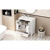 30 Inch Multi-functional Storage Space Bathroom Storage Cabinet with Door Shelf-Christopher Knight Home - 3 of 4
