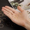 Unique Bargains DIY Craft Brass Hollow Round Jewelry Connecting O-Rings 50 Pcs - 4 of 4