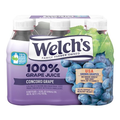  Welch's Concord Grape Juice - 6pk/10 fl oz Bottles 