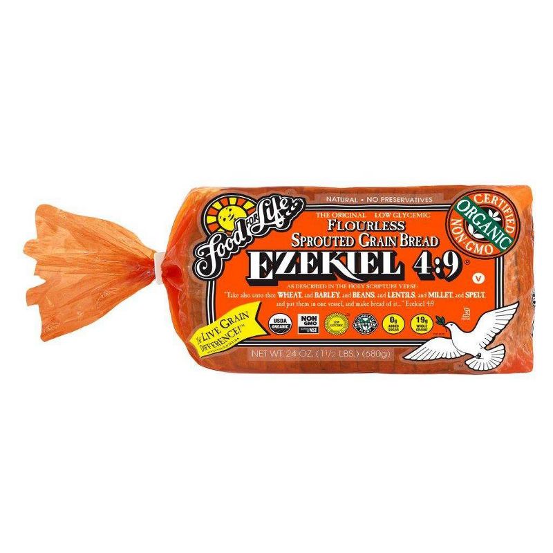 Food For Life Ezekiel 4:9 Organic Frozen Sprouted Grain Bread - 24oz, 1 of 10