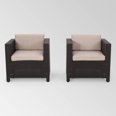 Outdoor rattan best sale club chairs