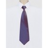 Allegra K Men's Pre Tied Formal Casual Zipper Solid Color Adjustable 8cm-wide Tie - 2 of 4
