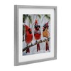 Stupell Industries Row of Cool Cardinals Framed Print Under Glass Art - 2 of 4