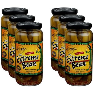 The Extreme Bean Hot & Spicy Pickled Bean - Case of 6 - 16 oz - 1 of 2