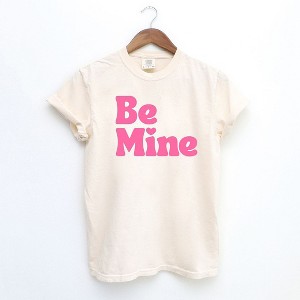 Simply Sage Market Women's Be Mine Bold Short Sleeve Garment Dyed Tee - 1 of 2