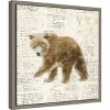 Amanti Art Into the Woods VI no Border (Bear) by Emily Adams Canvas Wall Art Print Framed 16-in. x 16-in. - 3 of 4