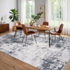Modern Abstract Large Living Room Bedroom Area Rugs, Soft Non Slip Contemporary Throw Carpet for Dining Room - 4 of 4