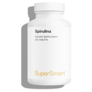 SuperSmart Spirulina 4000mg per Day (Easy-to-Take) - Blue Green Algae - Natural Vegan Friendly Superfood | Non-GMO & Gluten Free - 240 Tablets - 1 of 1
